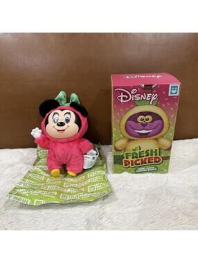 New 2026 Disney Fresh Picked Vinyl Plush Clip - Minnie Mouse